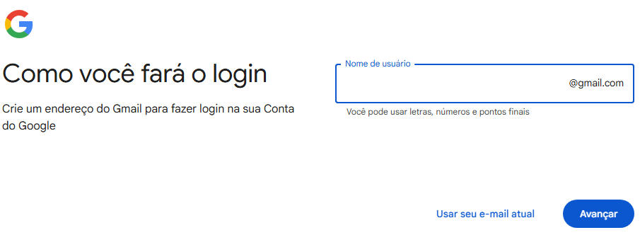 como criar um email gmail